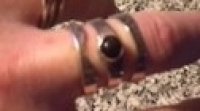 gallery/puzzle ring with stone2 $50